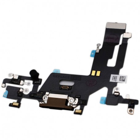 Καλωδιοταινία Θύρας Φόρτισης με μικρόφωνο για iPhone 11 μαύρο