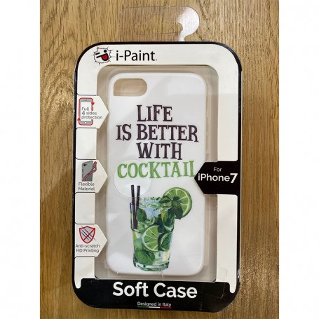 Θήκηi-paint soft case Cocktail (iPhone 7/8)