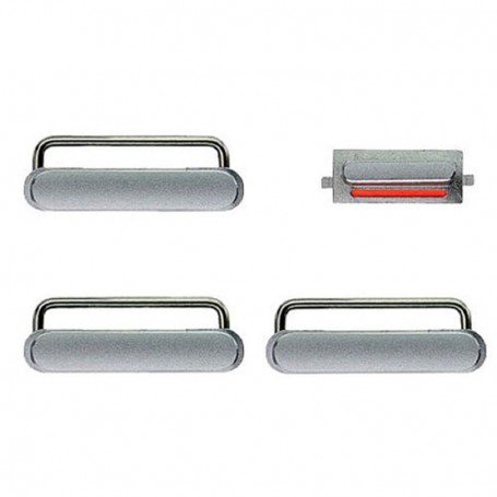 Σετ εξωτερικά κουμπιά για iPhone 6/6 Plus - Ασημί