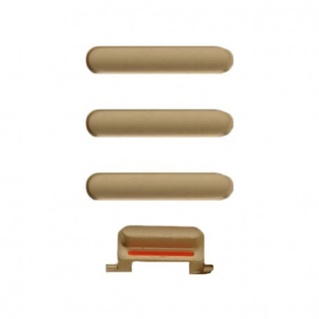 Σετ εξωτερικά κουμπιά για iPhone 8/8 Plus - Χρυσά