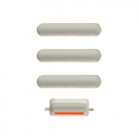 Σετ εξωτερικά κουμπιά για iPhone 8/8 Plus - Ασημί