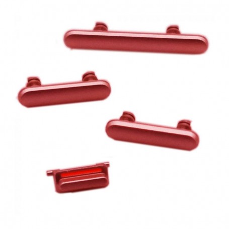 Σετ εξωτερικά κουμπιά για iPhone 8/8 Plus - Κόκκινο