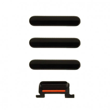 Σετ εξωτερικά κουμπιά για iPhone X - Μαύρο