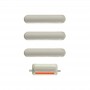 Σετ εξωτερικά κουμπιά για iPhone X - Ασημί
