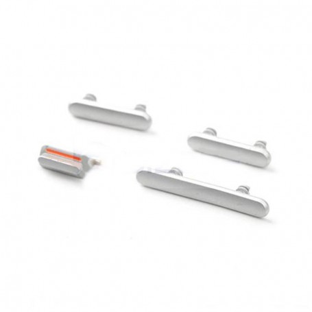 Σετ εξωτερικά κουμπιά για iPhone XR - Λευκά