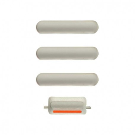 Σετ εξωτερικά κουμπιά για iPhone XS Max - Ασημί