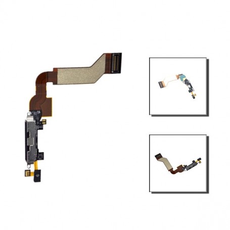 Καλωδιοταινία Θύρας Φόρτισης (Dock) για iPhone 4s μαύρη
