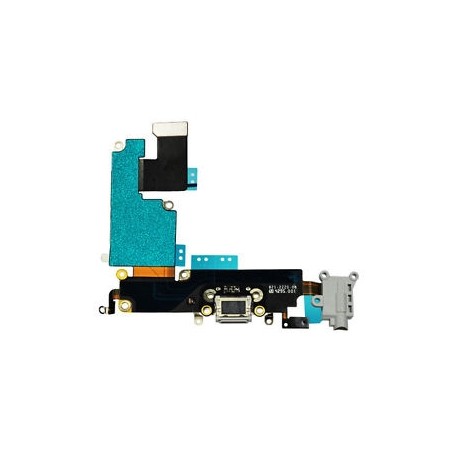 Καλωδιοταινία Θύρας Φόρτισης (Dock) και υποδοχή ακουστικών για iPhone 6 λευκή