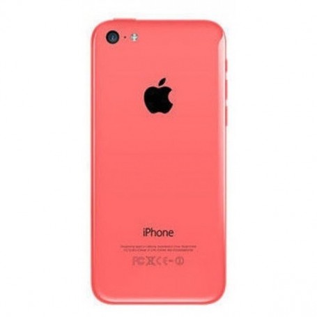 iPhone 5c πίσω όψη ροζ με τυπωμένα γράμματα / rear cover pink with letters