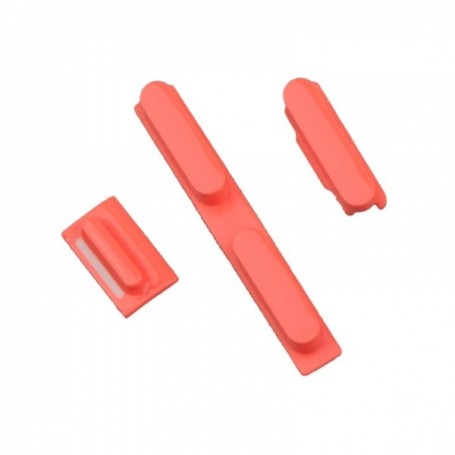 Σετ εξωτερικά κουμπιά για iPhone 5C - Ροζ