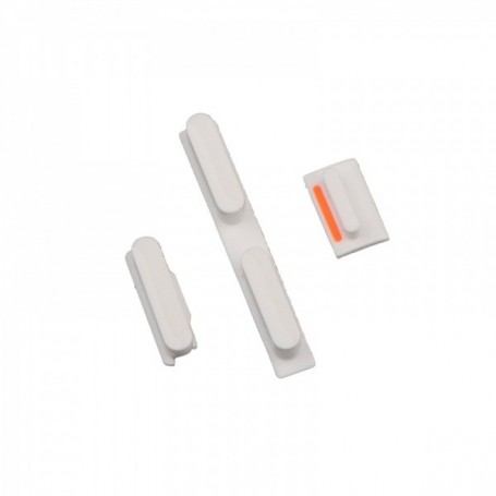 Σετ εξωτερικά κουμπιά για iPhone 5C - Λευκά