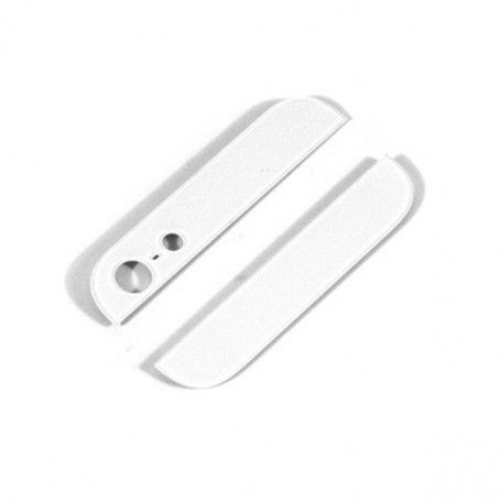 Πάνω και κάτω γυάλινα καλύμματα πίσω όψης λευκά για iPhone 5